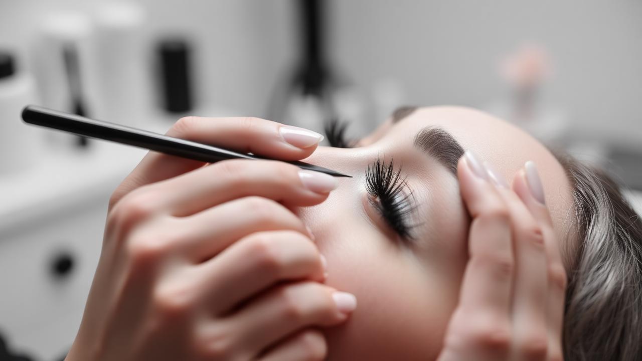 Lash extension training at Lashedbylara